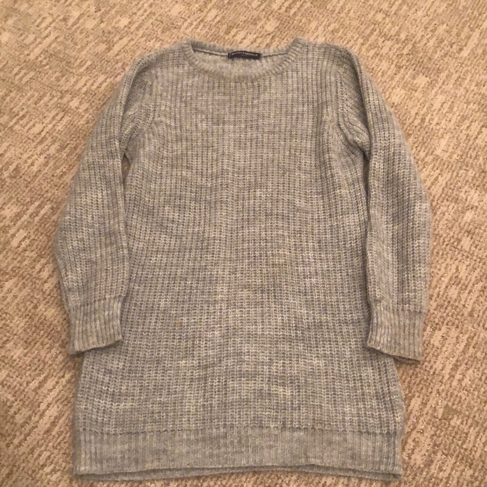 Long Ash Grey Old (2013-2014) Brandy Melville Knit Crewneck Sweater